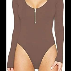 Leotard top long sleeve bodysuit.